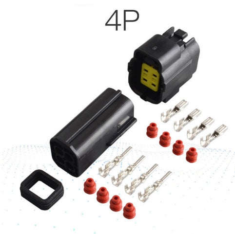 Waterproof Electrical Connector Plug Set  4Pin Waterproof Plug for Outdoor Lighting, Marine El...