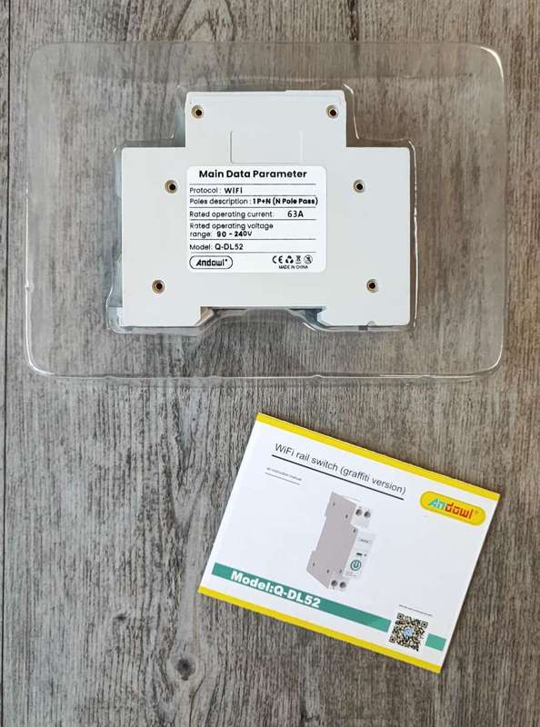 ANDOWL Q-DL52 Tuya Smart 63Amp Wifi Circuit Breaker - Remote Control and Monitoring via Tuya Smar...