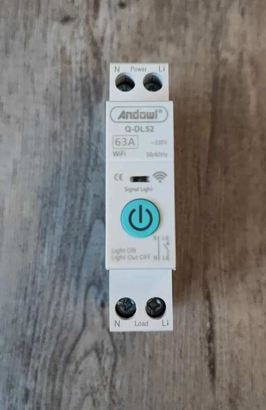 ANDOWL Q-DL52 Tuya Smart 63Amp Wifi Circuit Breaker - Remote Control and Monitoring via Tuya Smar...