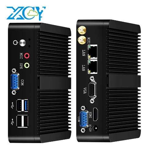 XCY Fanless Mini PC | 8GB RAM 128GB SSD | Intel Celeron J1900 Quad-Cores 2.0GHz - Powerful and Co...