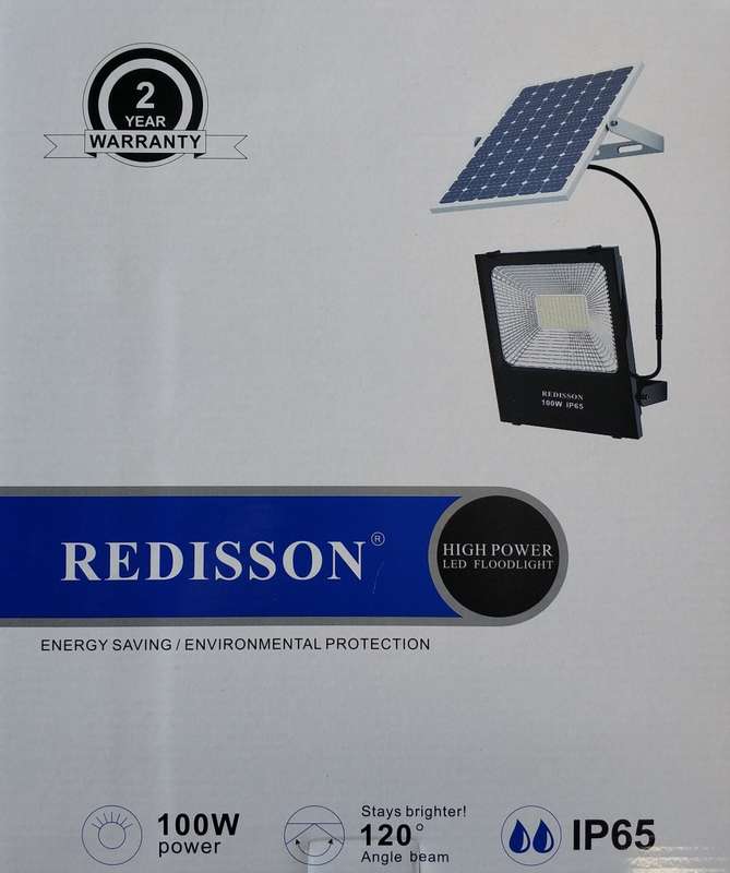 DEMO Redisson 100Watt SOLAR Outdoor LED Flood Light - Powerful and Energy-Efficient Lighting Solu...