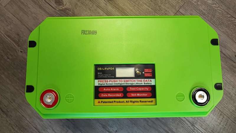 Solar EJC 100AH 12.8v 1.28kwh LiFePo4 Portable Battery - High-Capacity Lithium Iron Phosphate Bat...