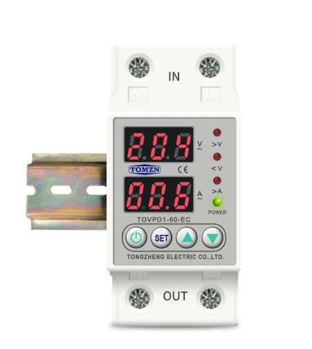 Din Rail Over Voltage Current and Under Voltage Protector Relay - Efficient Electrical System Pro...