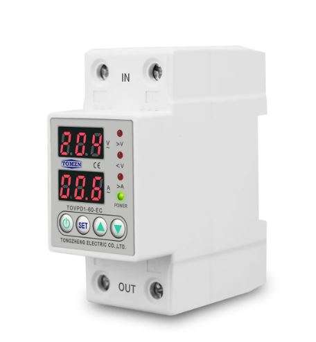 Din Rail Over Voltage Current and Under Voltage Protector Relay - Efficient Electrical System Pro...