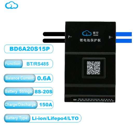 JK Active Balance Smart BMS 20S15P 150A - Efficient Battery Management System for Lifepo4, Li-Ion...
