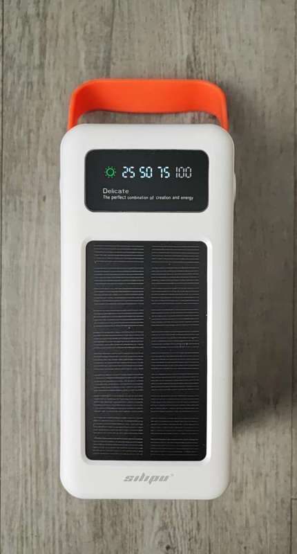 Silipu HUGE CAPACITY 40000mAh 296wh Quad 2.4A USB SOLAR Power Bank and Mobile Phone Charger - Cha...
