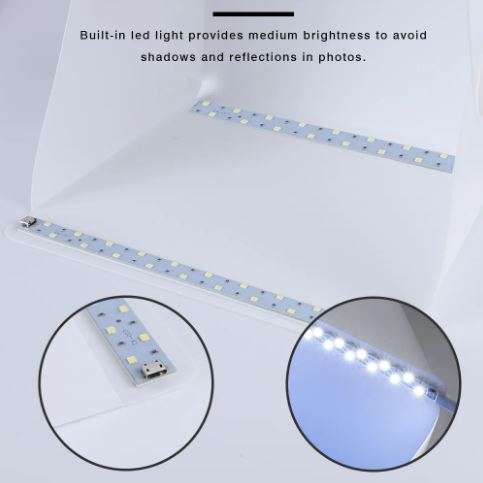 Portable Foldable Photo Lightbox - Compact Tool for High-Quality Product Photos
