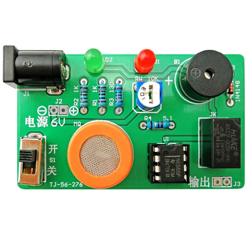 DIY Electronic MQ-3 Sensor Alcohol Detector Alarm System and Gas Sensor Kit - Build Your Own Alco...