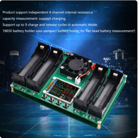 4 Ports 18650 Battery Capacity Type-C Tester Module MAh MWh