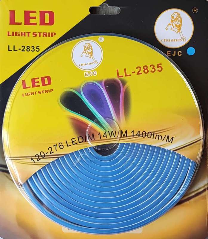 EJC 5m Weatherproof Neon Flexible LED Light Strip Kit with 600 x 2835 LED Chips