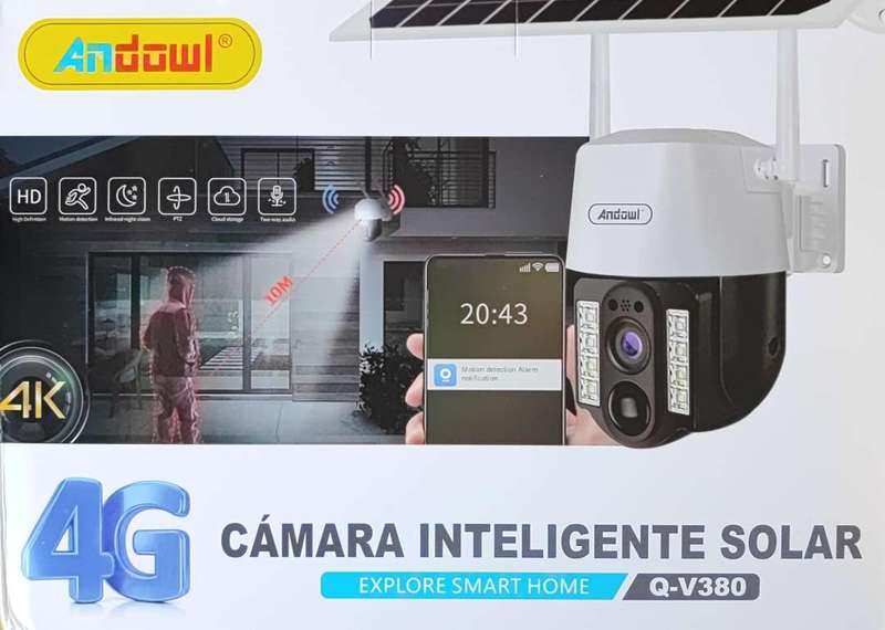 DEMO Andowl Q-V380 4K Solar Intelligent 4G IP PTZ Camera