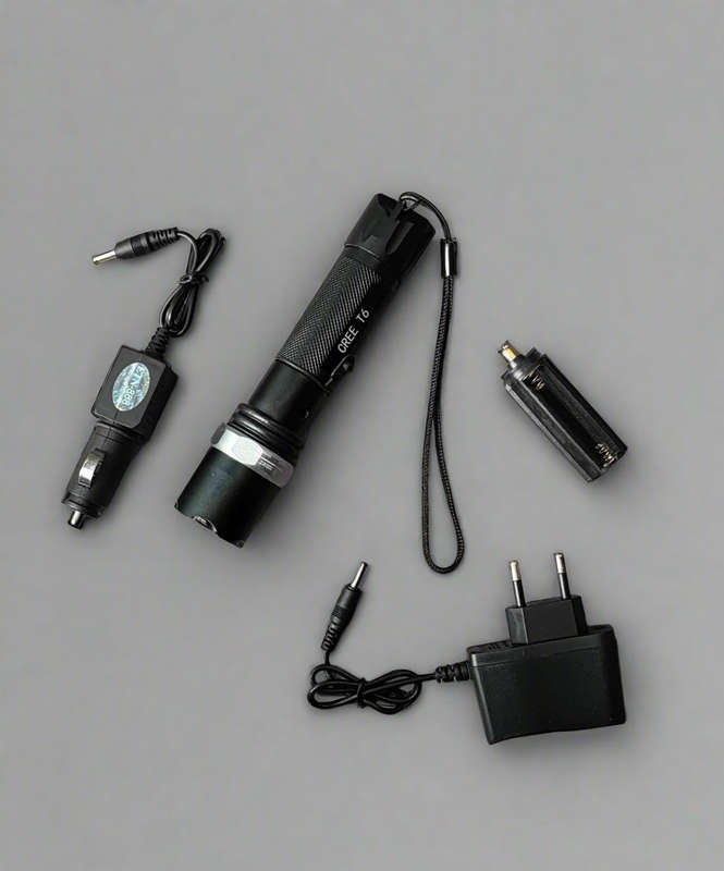 ETN Rechargeable Lithium Adjustable Zoom LED Flashlight