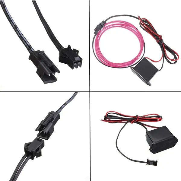 5M 12V Flexible Neon EL Wire Light Strip  Ideal for Customizable Vibrant Lighting