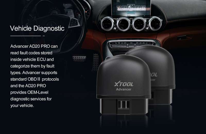 Xtool AD20 Pro Advanced Wireless OBD System Diagnosis Tool
