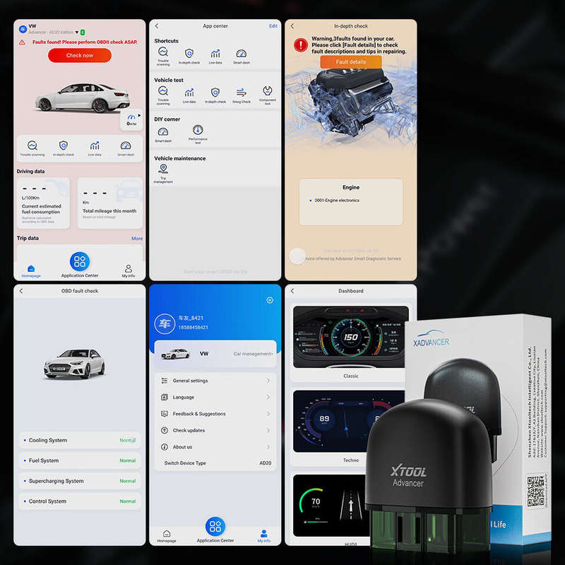 Xtool AD20 Advanced Wireless OBD System Diagnosis Tool