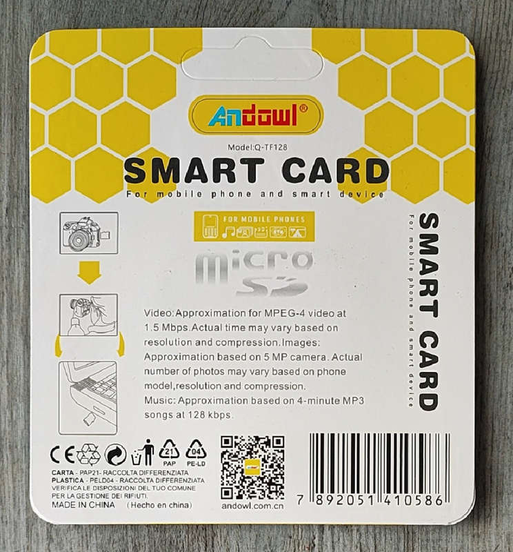 Andowl Q-TF128 128GB Class 10 Micro SD Card - Fast Data Transfer and Ample Storage Space for All ...