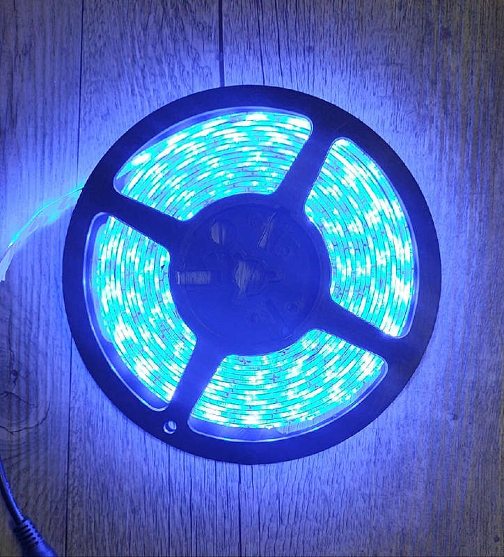 12v DC 5m 300 x 5050Led Chip Soft Blue Weatherproof LED Light Strip Roll
