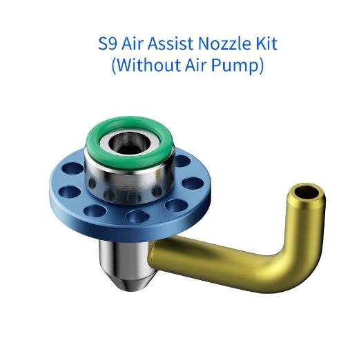 SCULPFUN S9 Air Assist Nozzle Kit High Speed Air Assist Full Metal Structure Fits S9 Lasers Easy ...