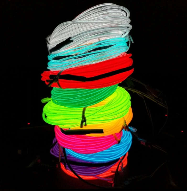 3m Neon Electroluminescent Wire  Flexible and Luminous Lighting Solution