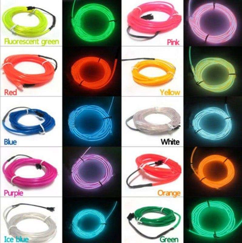 3m Neon Electroluminescent Wire  Dynamic and Flexible Lighting Solution