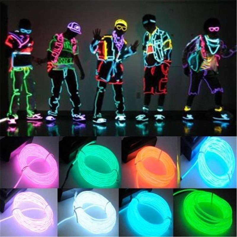 3m Neon Electroluminescent Wire  Dynamic and Flexible Lighting Solution