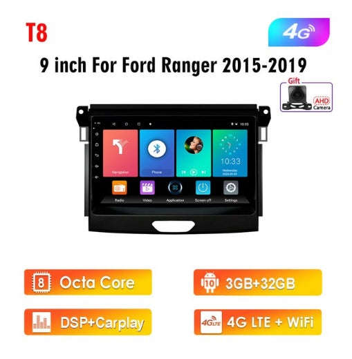 DEMO 4G 3-32G 9 Inch FORD Ranger 2015-2019 Multimedia Navigation System