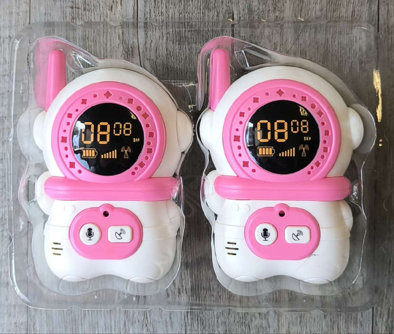 2-Piece Kids' Walkie Talkie Set  His and Hers 300m Range