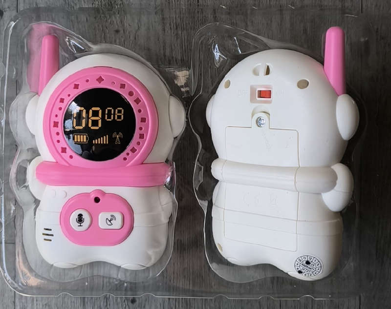 2-Piece Kids' Walkie Talkie Set  His and Hers 300m Range