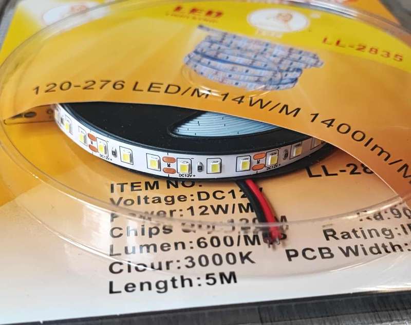 EJC 5m 600 x 2835 Led Chip Non-Weatherproof LED Light Strip Kit - Modern and Energy-efficient Lig...