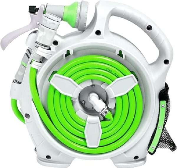 Rocky Mountain Mini Portable Hose Reel 15M With 7 Power Spray Settings
