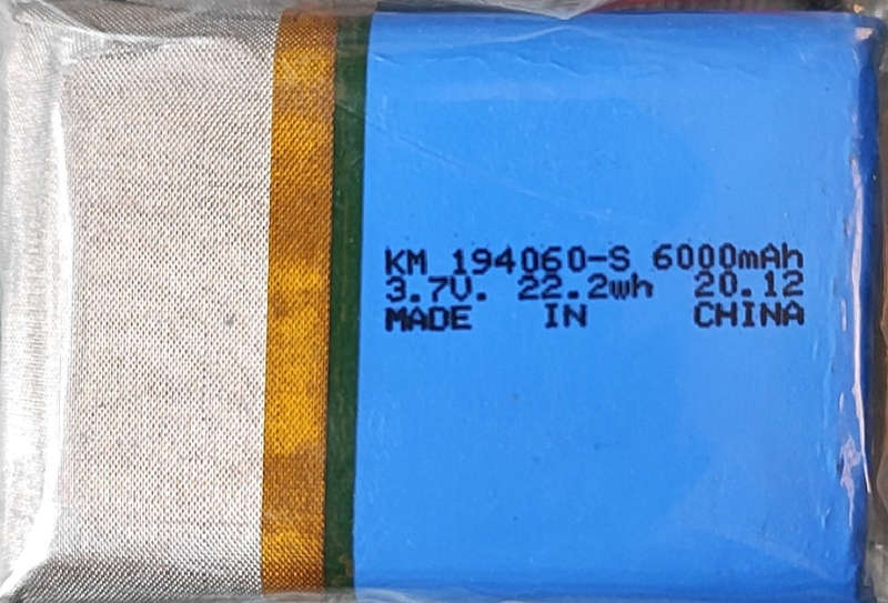 Replacement 3.7v 6000mah (22.2wh) Lithium Battery for VT03D DIY Portable GPS Tracker