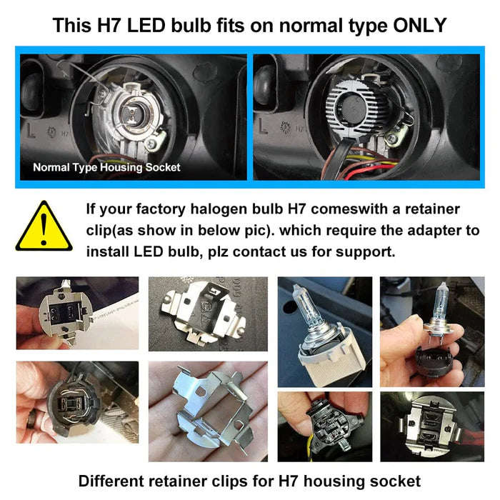 Novsight N61 General Series H7 60W 13000LM 6500K White Car Headlight LED Kit - Upgrade Your Vehic...
