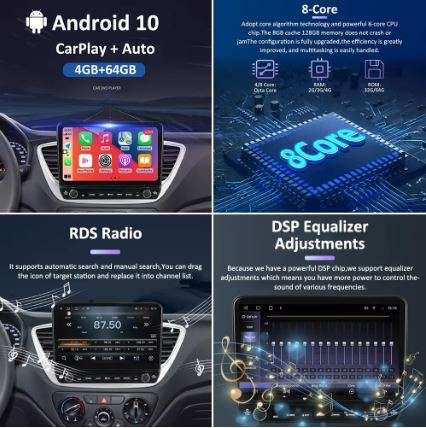 iCreative IPS 4G+64G Android 10 Car Radio Multimedia Player For VW Tiguan NF 2006 - 2016