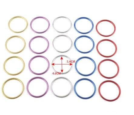 4Pcs Set Car Center Console Air-Condition Vents Outlet Inner Ring Cover Trim Decoration for Audi ...