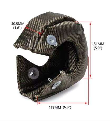 Turbo Charger Heat Shield Protection Blanket for T25/28 GT25 GT28 GT30 Turbo Chargers