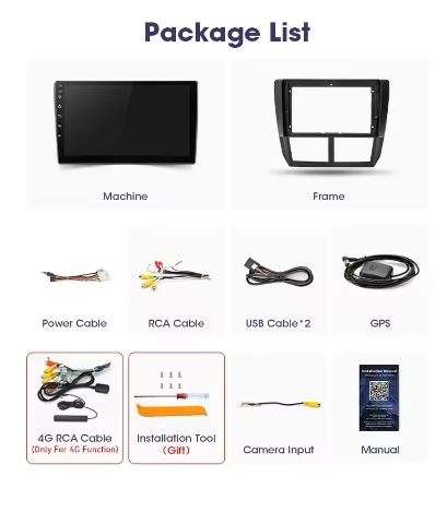 Srnubi Android 13 Carplay Car Radio For Subaru Impreza WRX/STI, Forester 3 SH 2007-2013 2 Din Mul...