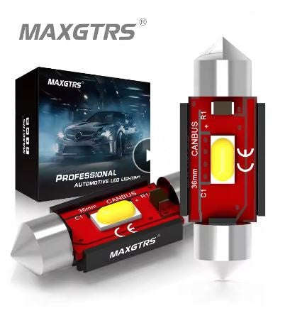 MAXGTRS Super Bright 31mm Festoon Warm White Canbus Led Bulb for Car Interior Interior Lighting