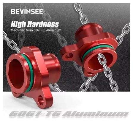 BEVINSEE Aluminum Coolant Port Fitting Upgrade for BMW