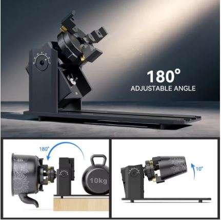 SCULPFUN RA Pro MAX Y-axis Multifunctional Rotary Roller Chuck Module for Laser Engraver with 180...