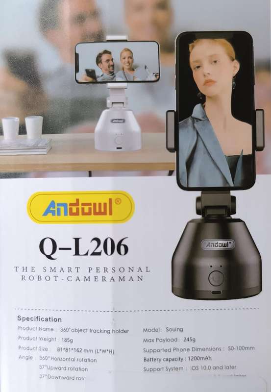 ANDOWL Q-L206 360 Degree Object tracking Universal Mobile Phone Holder