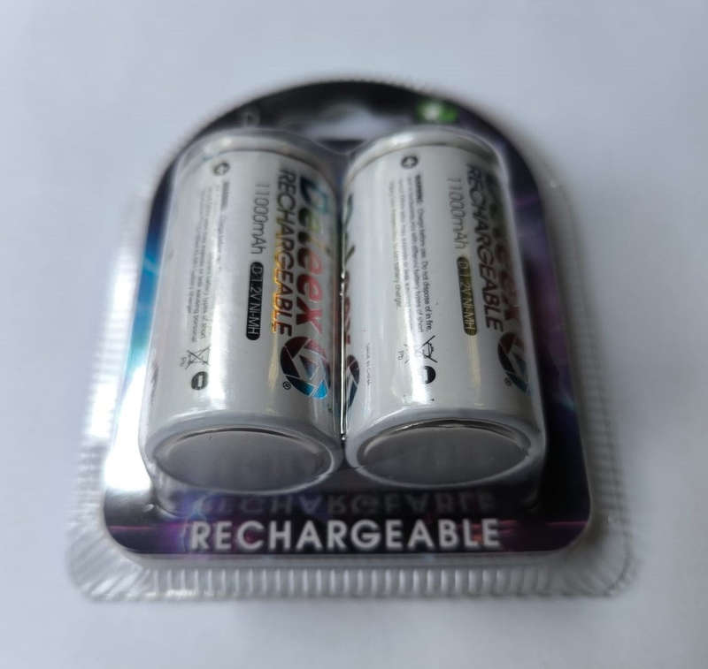 Deleex D R20 1.2v 5000mah Rechargeable Ni-Mh 2pc Battery Pack