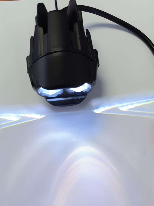 Motorcycle 12v Universal Dual LED and Dual Color Headlights/Spotlights/Fog lights