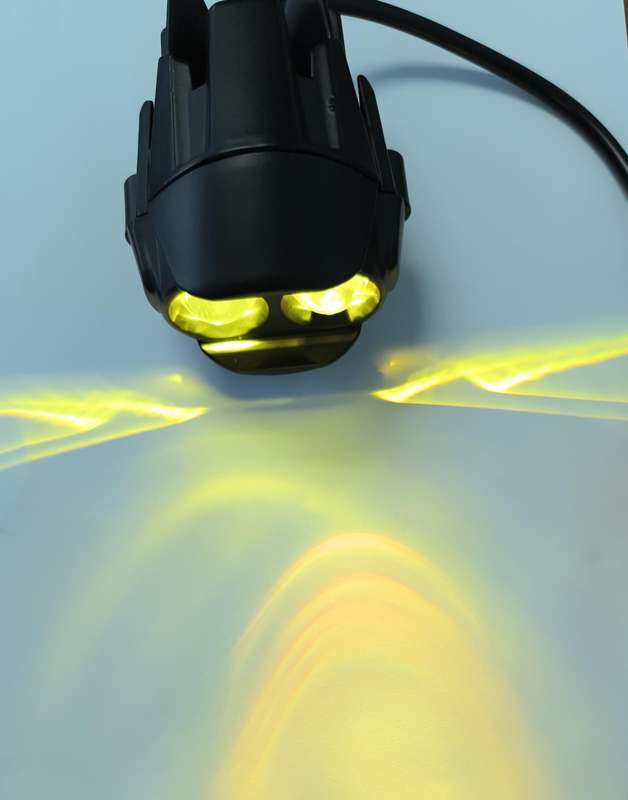 Motorcycle 12v Universal Dual LED and Dual Color Headlights/Spotlights/Fog lights