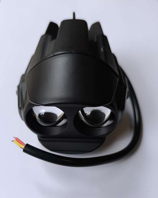 Motorcycle 12v Universal Dual LED and Dual Color Headlights/Spotlights/Fog lights