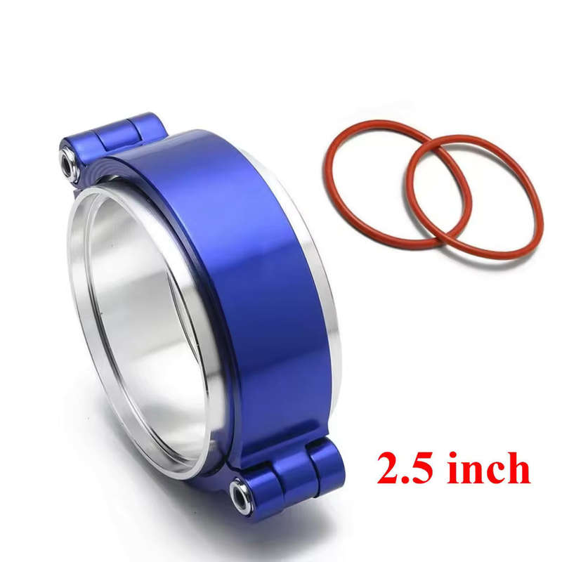 Anodized  Aluminum 2.5" Turbo Boost Pipe HD Clamp with Flange Assembly