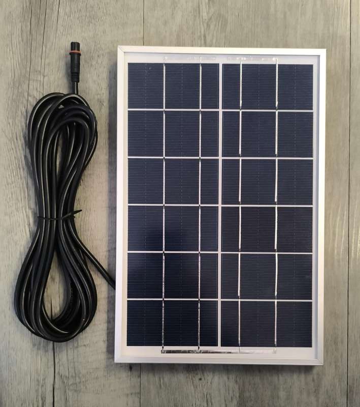 6W 6volt 1.1amp Monocrystalline Solar Panel with DC Connector