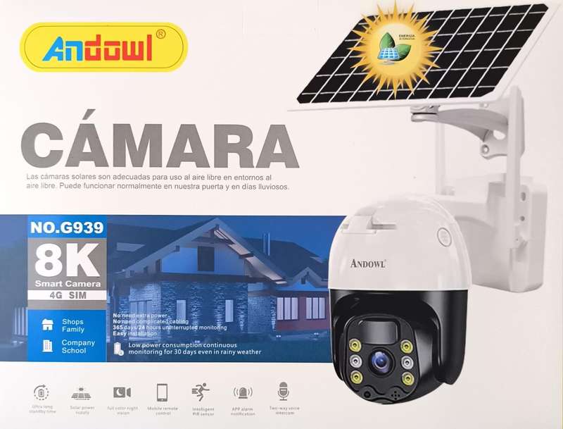 Andowl G939 IP66 8K 4G Sim Smart Surveillance Camera with Mobile Phone App (10007673)