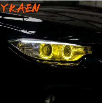 High Performance Ice Blue Yellow Multi-color Angel Eye DRL LED Board For 2012-15 BMW 328ix 335ix ...