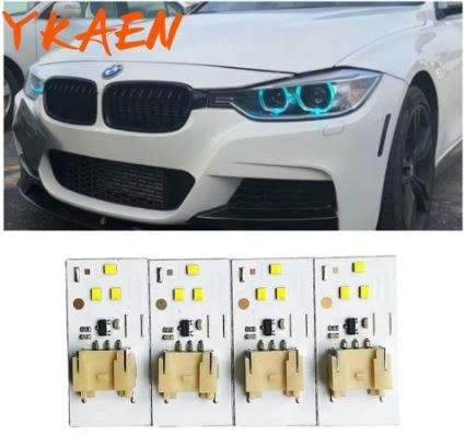 High Performance Ice Blue Yellow Multi-color Angel Eye DRL LED Board For 2012-15 BMW 328ix 335ix ...