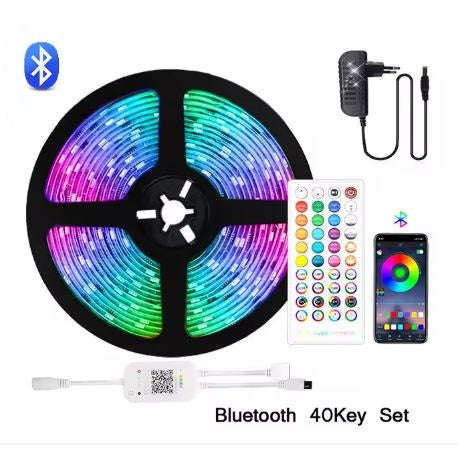 DAHAN Dual 15m Wireless Remote and Bluetooth Controlled RGB LED Light Strip Kit